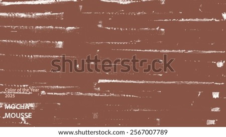 Grunge texture as background in Mocha mousse color of the year 2025 with earthy tone. Abstract brown grunge wallpaper. Backdrop. Geometric. Warm texture closeup. Mocha Mousse abstract