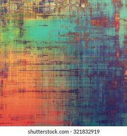 Grunge Texture, Distressed Background. With Different Color Patterns: Brown; Purple (violet); Green; Red (orange); Blue