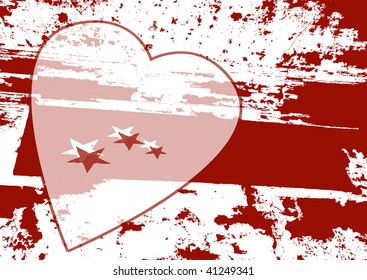 Grunge valentine background