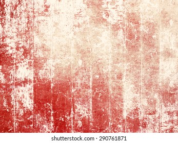 Grunge wood background texture - old weathered red colored floorboards