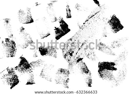 Grunge worn grain texture. Roughness and dry scratches made with black ink. Overlay texture for vintage design. Noise grit lines texture with different brush pressure, stroke with different size