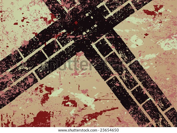 Grungy background and automobile tracks\
illustration\
raster