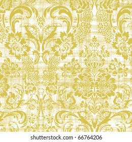 Grungy French Damask Wallpaper Background