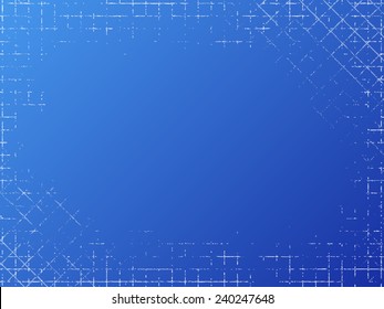 Grungy industrial texture on blue background. 