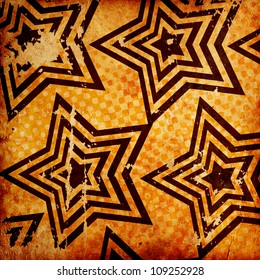 Modern Seamless Stars Background Gold White: vector de stock (libre de ...