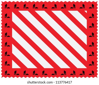 Grungy Worn Hazard Stripes Texture Stock Illustration Shutterstock