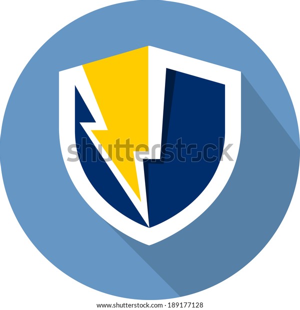 Guard Shield Flat Icon Stock Illustration 189177128