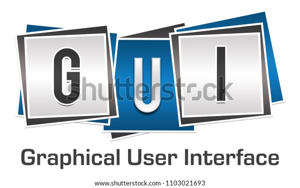 Gui Graphical User Interface Text Written Stock Illustration 1103021693