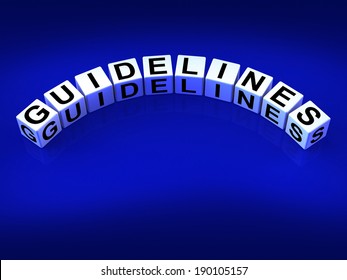 Guidelines Dice Showing Instructions Protocol And Policies
