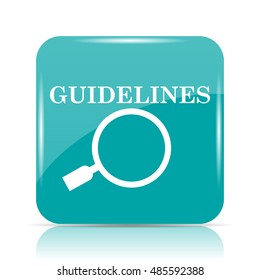 Guidelines Icon. Internet Button On White Background.
