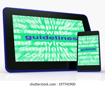 Guidelines Tablet Meaning Instructions Protocols And Ground Rules