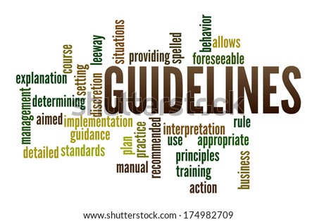 Guidelines in word collage
