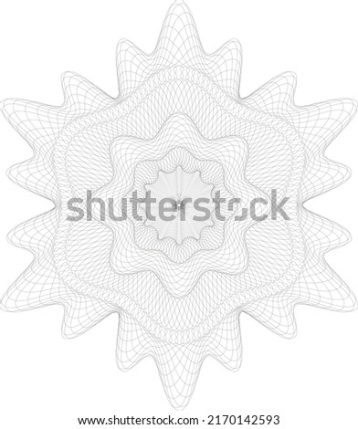 Guilloche used for decorative and protective. Guilloche elements to generate various backgrounds, rosettes. Watermark guilloche design for certificate, voucher, diploma and illustrations.