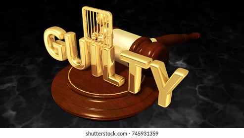 Guilty Plea Concept The Original 3D Character Illustration Behind Bars