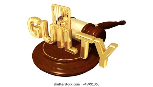 Guilty Plea Concept The Original 3D Character Illustration Behind Bars