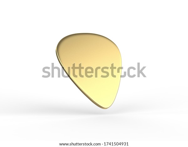 Download Guitar Pick Mockup Template On Isolated Stock Illustration 1741504931