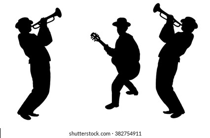 Jazz Musician Silhouette High Res Stock Images Shutterstock