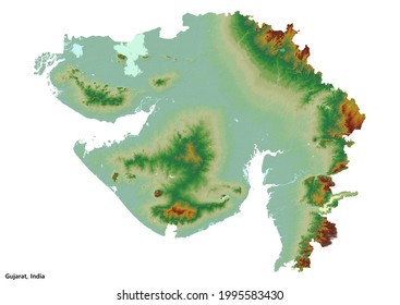 Topographic Map Of Gujarat Gujarat India Topography Map 3D Rendering Stock Illustration 1995583430 |  Shutterstock