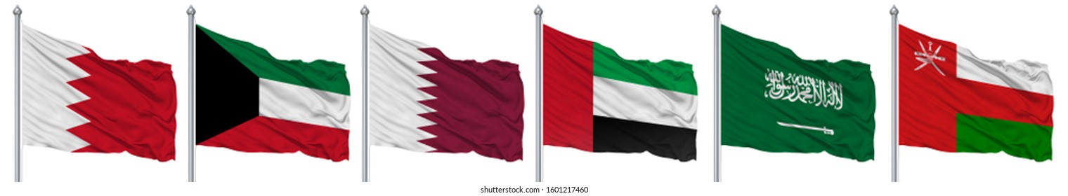 Gulf Countries Flags