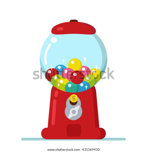 Gumball Machine Illustration Cartoon Style Stock Illustration 435369430 ...