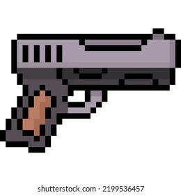 Gun 8bit Pixels Art Stock Illustration 2199536457 | Shutterstock