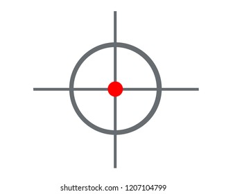 Gun Target Cross Hairs Red Mark Stock Illustration 10242061 | Shutterstock