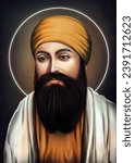 Guru Arjan Dev Ji Painting  which is also Known as Fifth Sikh Guru of Ten Guru