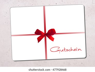 Gutschein Voucher German Stock Illustration 477928468 | Shutterstock