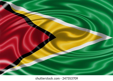 Guyana Waving Flag
