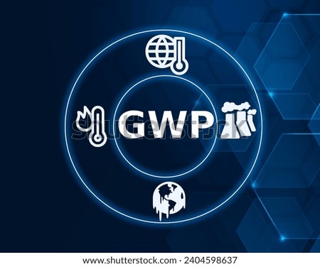 GWP acronym, global warming potential concept, measure of how much heat a greenhouse gas traps in the atmosphere over a specific time period.