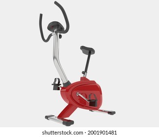 Gym bike isolated on background. 3d rendering - illustration - Powered by Shutterstock