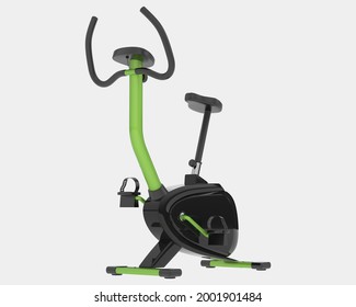 Gym bike isolated on background. 3d rendering - illustration - Powered by Shutterstock