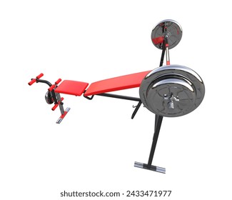 Gym equipment isolated on background. 3d rendering - illustration - Powered by Shutterstock