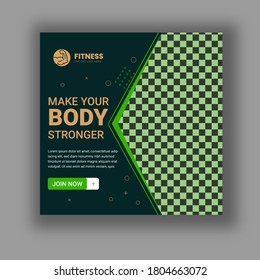 Gym And Fitness Social Media Post Banner Template Psd