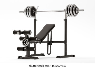 Gym Machine Isolated On White. 3d Render