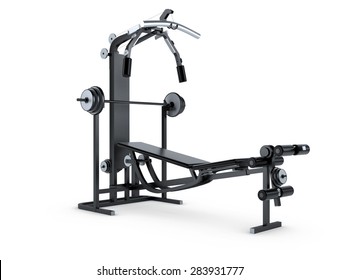 Gym Machine Isolated On White