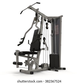 Gym Machine Isolated On White