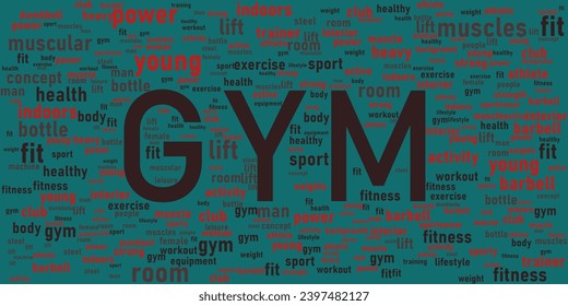 gym motivation word cloud use for website t-shirt background or any video - Powered by Shutterstock