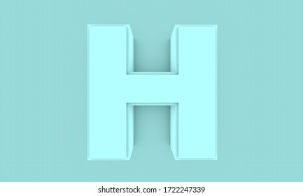 H Letter Consonant Isolated 3d Stock Illustration 1722247339 | Shutterstock