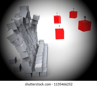 Hackathon Code Malicious Software Hack 3d Rendering Shows Cybercrime Coder Convention Against Threats Or spyware Viruses