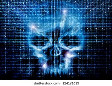 hacker attack background