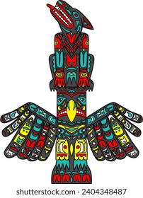 Haida art style illustration