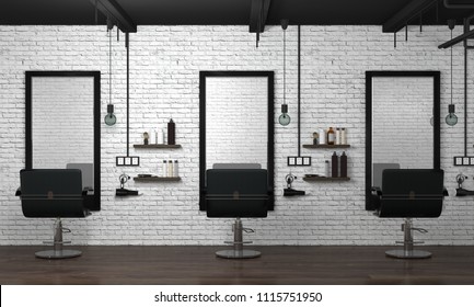 Hairdressing Salon Interior Design Images Stock Photos