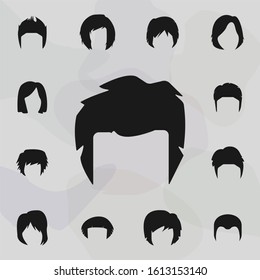 Hair, Woman, Haircut Shag Icon. Haircut Icons Universal Set For Web And Mobile