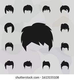 Hair, Woman, Haircut Shag Icon. Haircut Icons Universal Set For Web And Mobile