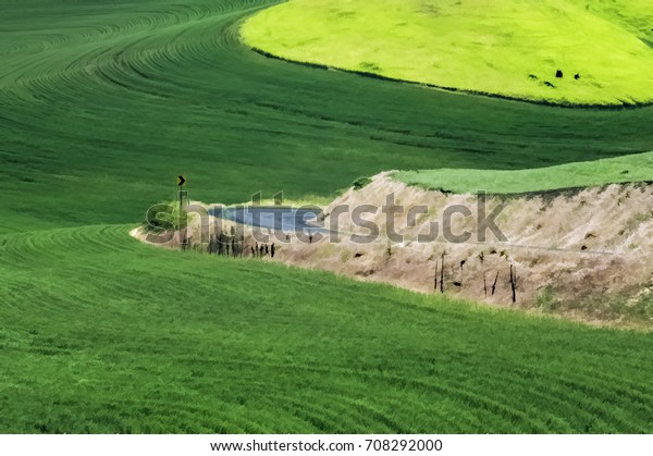 Hairpin Turn Public Road Arrow Sign Stock Illustration 708292000