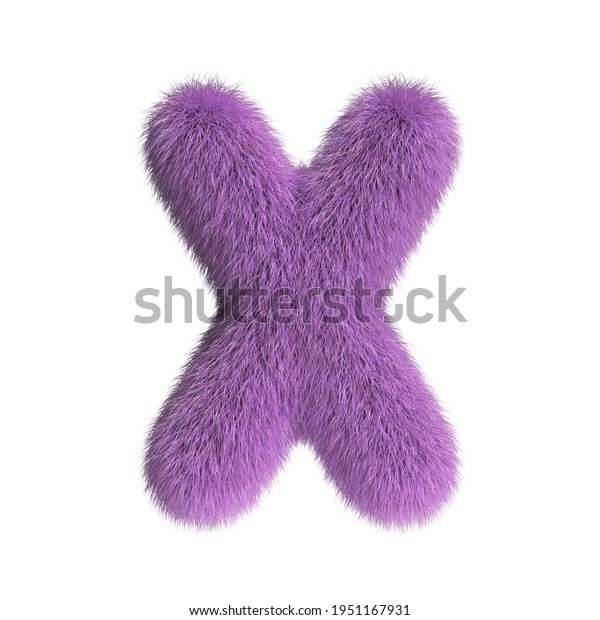 Hairy Font Furry Alphabet 3d Rendering Stock Illustration 1951167931