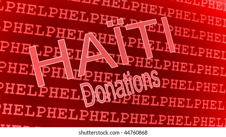 Haiti  Donations Illustration