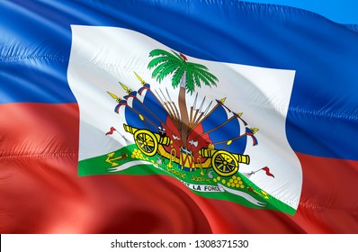 Haiti Flag 3d Waving Flag Design Stock Illustration 1308371530 ...