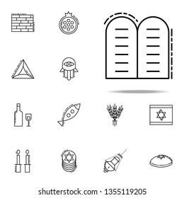 Halakha Icon. Judaism Icons Universal Set For Web And Mobile